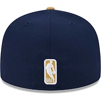 Men's New Era Navy/Gold Orleans Pelicans Gameday Gold Pop Stars 59FIFTY Fitted Hat