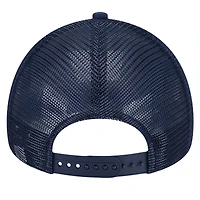 Men's New Era Navy/Gold New Orleans Pelicans Tip Off A-Frame Trucker 9FORTY Adjustable Hat