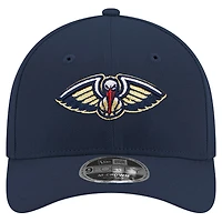 Men's New Era Navy New Orleans Pelicans 9FORTY Stock M-Crown Adjustable Hat