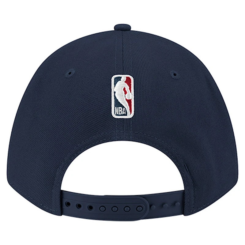 Casquette ajustable New Era bleu marine New Orleans Pelicans 9FORTY Stock M-Crown pour homme