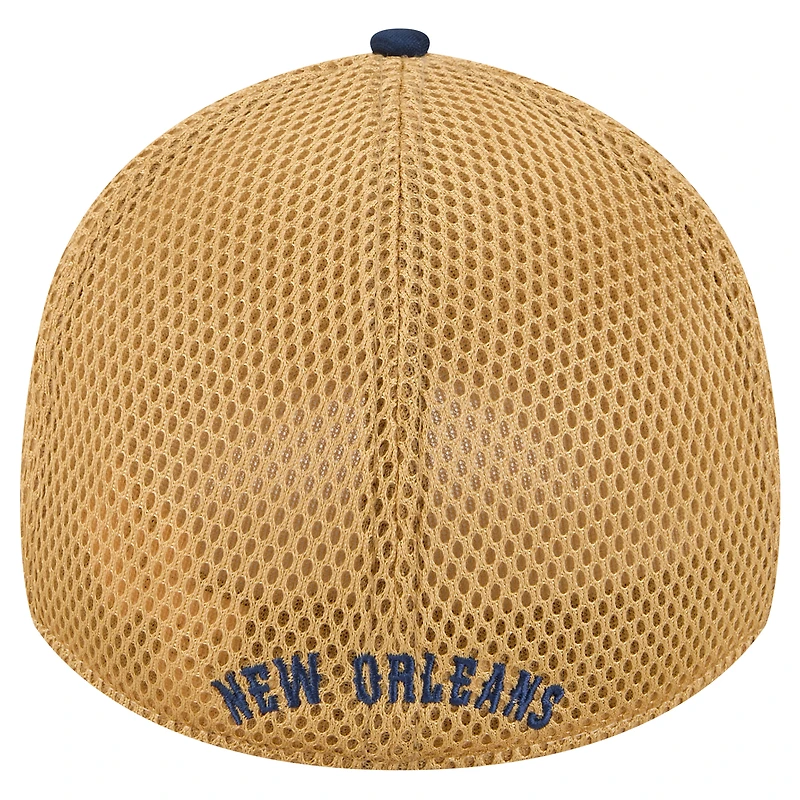 Men's New Era Navy Orleans Pelicans Active Tech Neo Flex 39THIRTY Hat