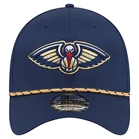 Men's New Era Navy Orleans Pelicans Featherweight Poly Rope Flex 39Thirty Hat