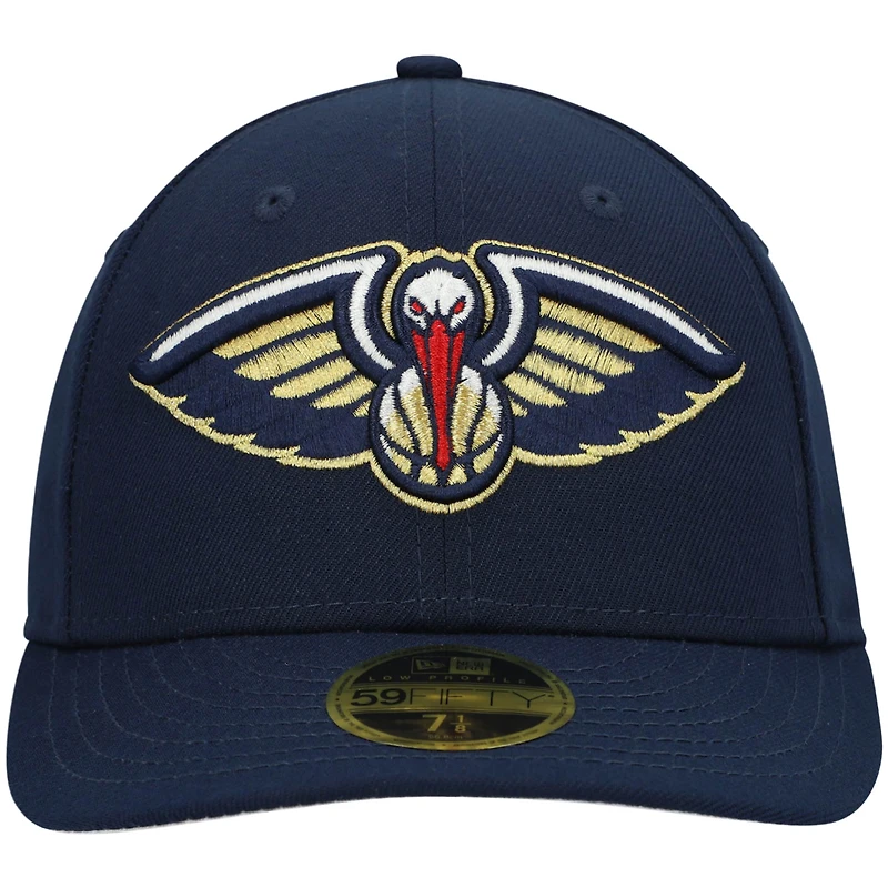 Casquette ajustée 59FIFTY Low Profile New Orleans Pelicans Team Era pour homme, bleu marine