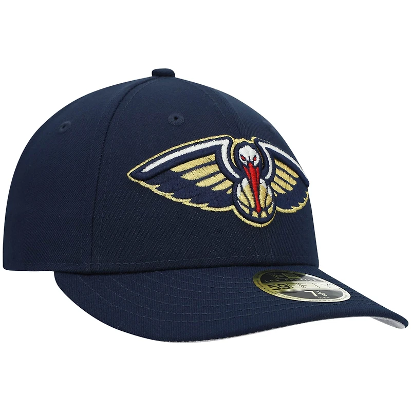 Casquette ajustée 59FIFTY Low Profile New Orleans Pelicans Team Era pour homme, bleu marine