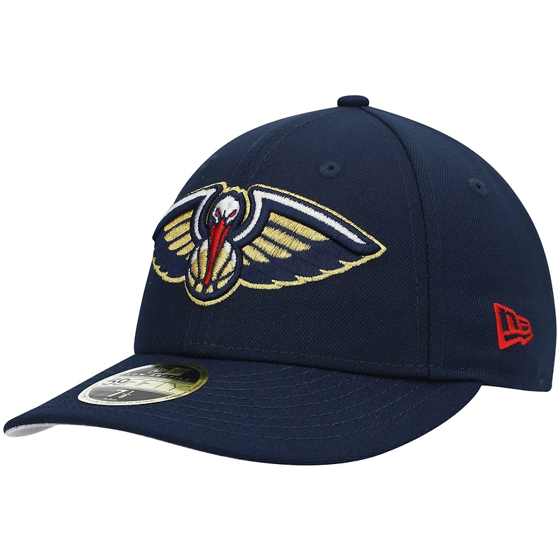 Casquette ajustée 59FIFTY Low Profile New Orleans Pelicans Team Era pour homme, bleu marine