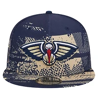 Casquette à visière Snapback New Era New Orleans Pelicans Tip-Off 9FIFTY pour homme de la marque bleu marine