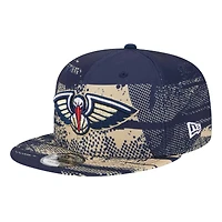 Casquette à visière Snapback New Era New Orleans Pelicans Tip-Off 9FIFTY pour homme de la marque bleu marine