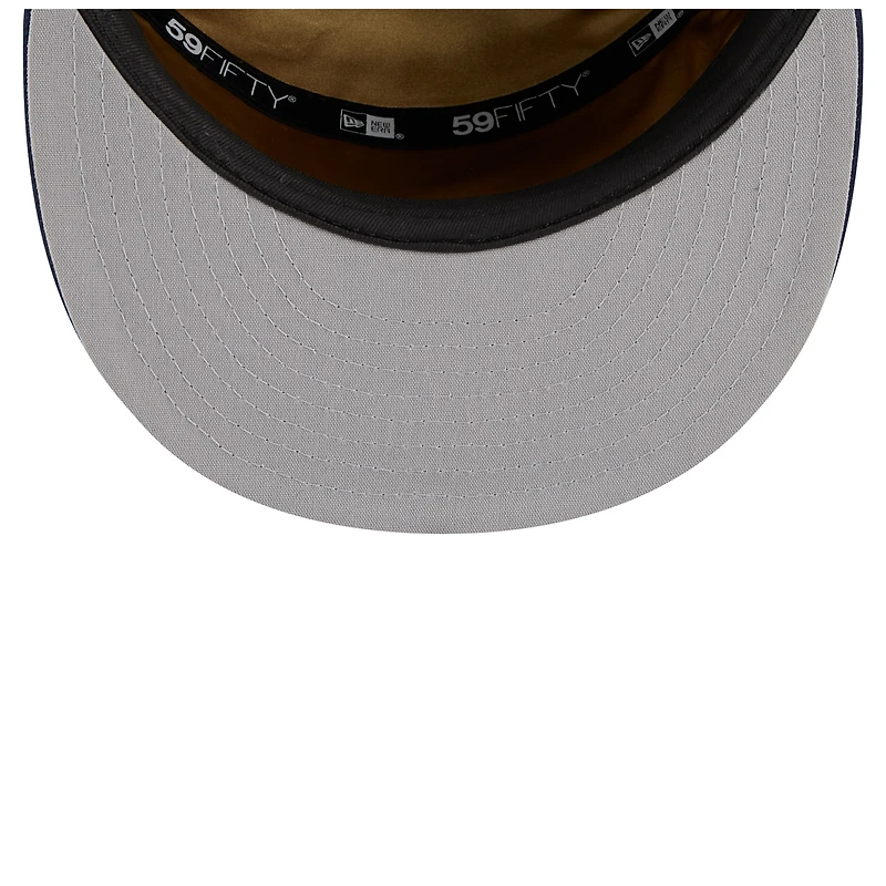 Men's New Era  White/Navy Orleans Pelicans 2025 NBA Tip Off Split Panel 59FIFTY Fitted Hat