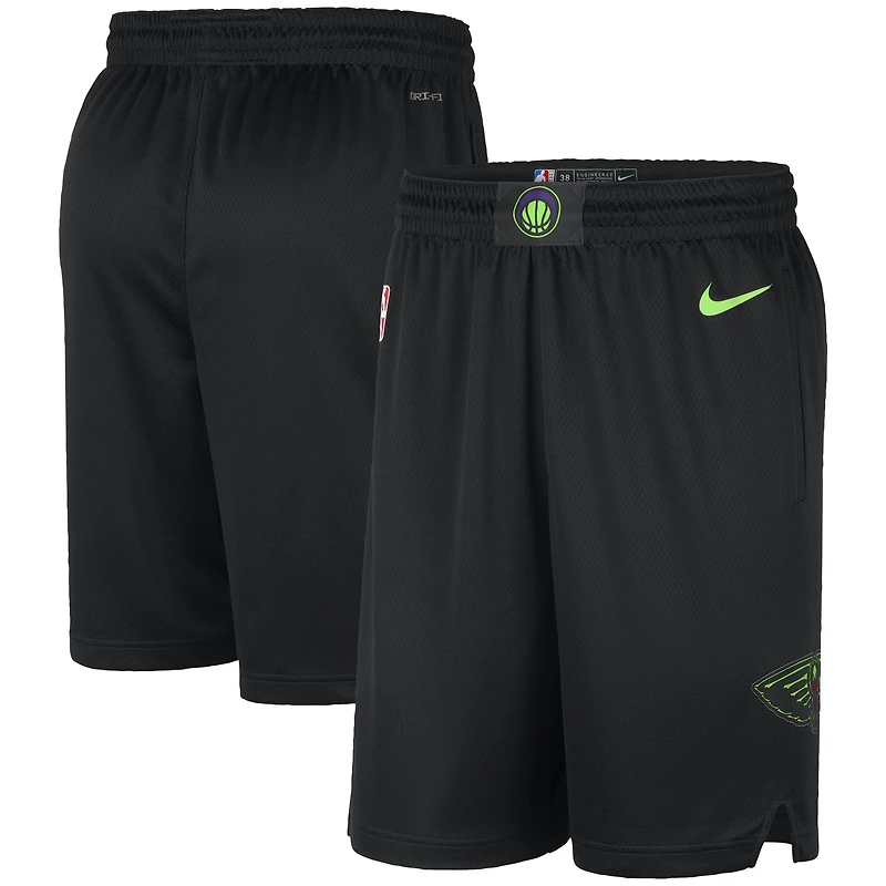 Short Nike noir New Orleans Pelicans 2023/24 City Edition Swingman pour homme