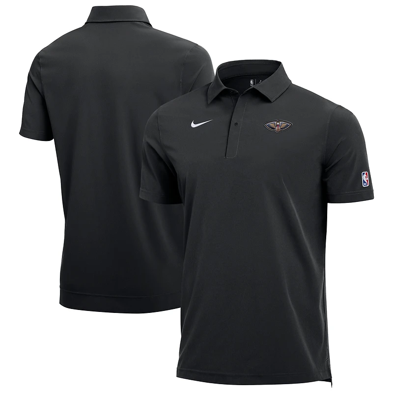 Men's Nike Black New Orleans Pelicans 2025/26 Authentic Dri-FIT Coaches Polo