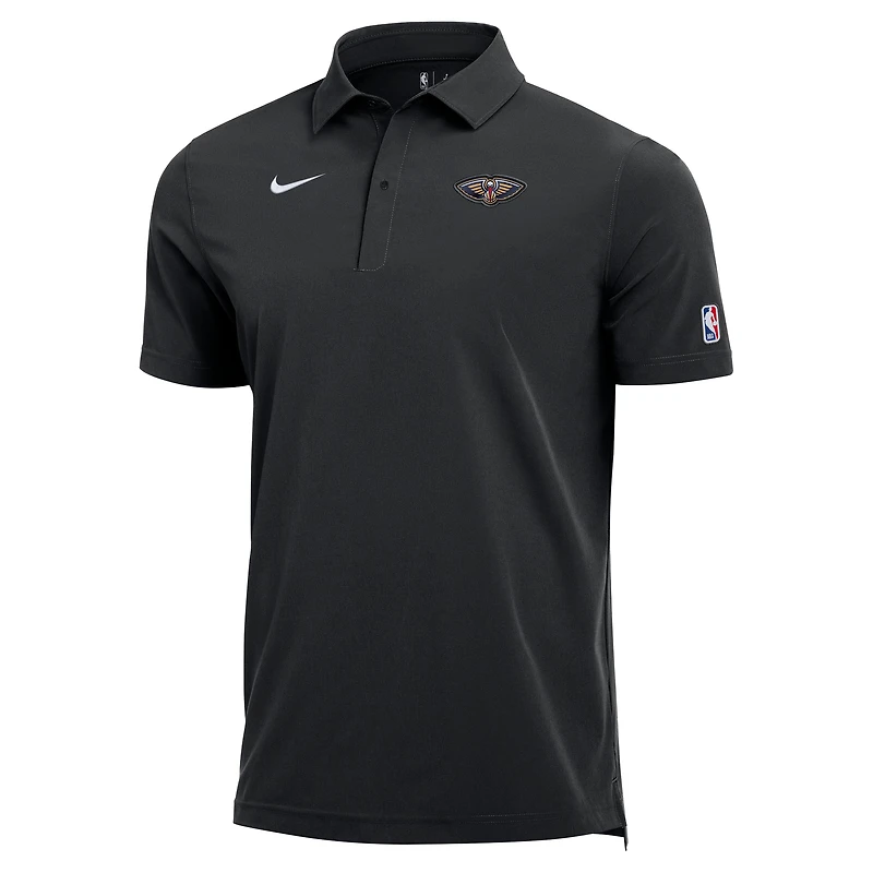 Men's Nike Black New Orleans Pelicans 2025/26 Authentic Dri-FIT Coaches Polo
