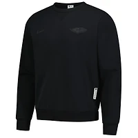 Sweat-shirt Nike noir authentique des New Orleans Pelicans pour homme, édition standard, Dri-FIT