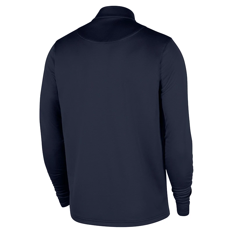 Men's Nike Navy New Orleans Pelicans 2025/26 Authentic Coaches Quarter-Zip Dri-Fit Top