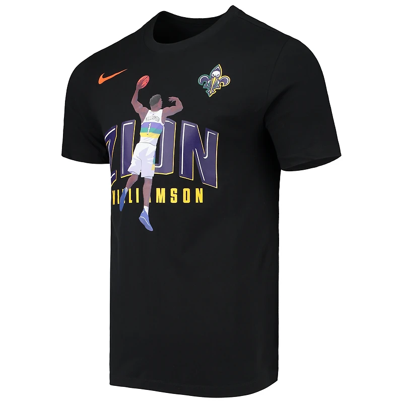 Men's Nike Zion Williamson Black New Orleans Pelicans Hero Performance T-Shirt