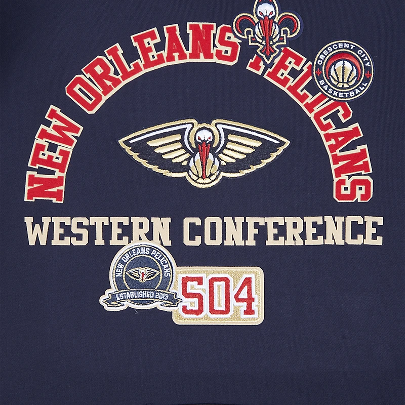 Men's Pro Standard Navy New Orleans Pelicans Area Code Pullover Hoodie