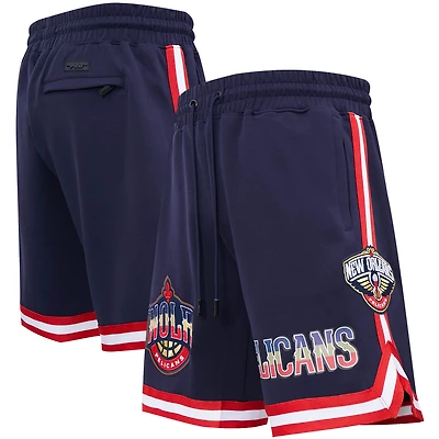 Short en chenille bleu marine Pro Standard pour homme, New Orleans Pelicans
