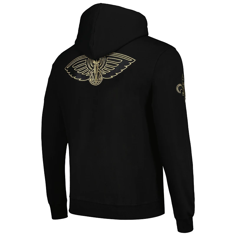 Men's Pro Standard New Orleans Pelicans Black & Gold Pullover Hoodie
