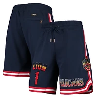 Short de joueur Pro Standard Zion Williamson bleu marine New Orleans Pelicans pour homme