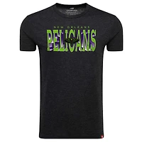 T-shirt confortable à trois mélanges Sportiqe Heather Black New Orleans Pelicans City Edition pour hommes