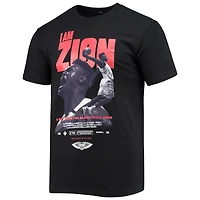T-shirt pour homme Zion Williamson Black New Orleans Pelicans Check the Credits Player