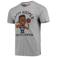 Men's Zion Williamson Gray New Orleans Pelicans Player Graphic Tri-Blend T-Shirt