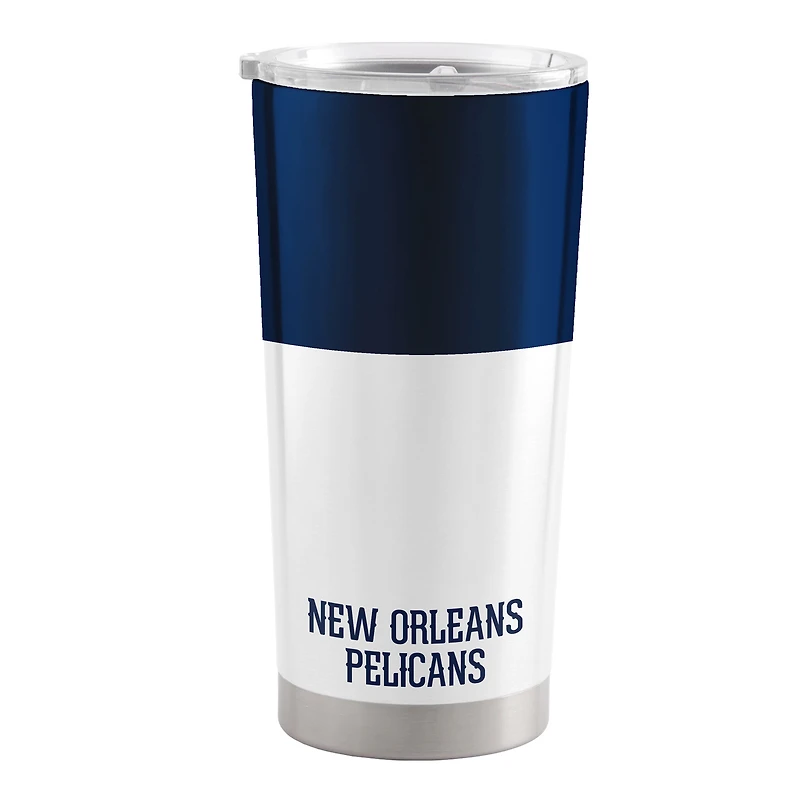 Gobelet isotherme New Orleans Pelicans de 59 cl en acier inoxydable à blocs de couleurs