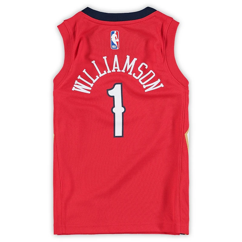 Préscolaire Jordan Brand Zion Williamson Red New Orleans Pelicans 2020/21 Fast Break Replica Jersey - Statement Edition