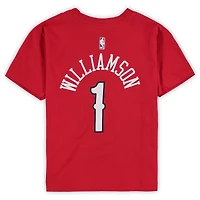 Preschool Jordan Brand Zion Williamson Red New Orleans Pelicans Statement Edition Name & Number T-Shirt