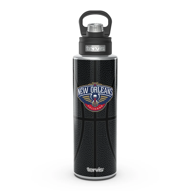 Tervis Pélicans de la Nouvelle-Orléans 40oz. Bouteille d'eau en cuir à large goulot
