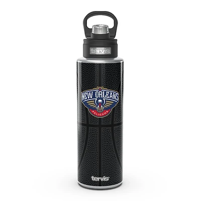 Tervis Pélicans de la Nouvelle-Orléans 40oz. Bouteille d'eau en cuir à large goulot