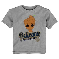 Toddler Heather Gray New Orleans Pelicans Two-Piece Guardians Of The Galaxy T-Shirt Set
