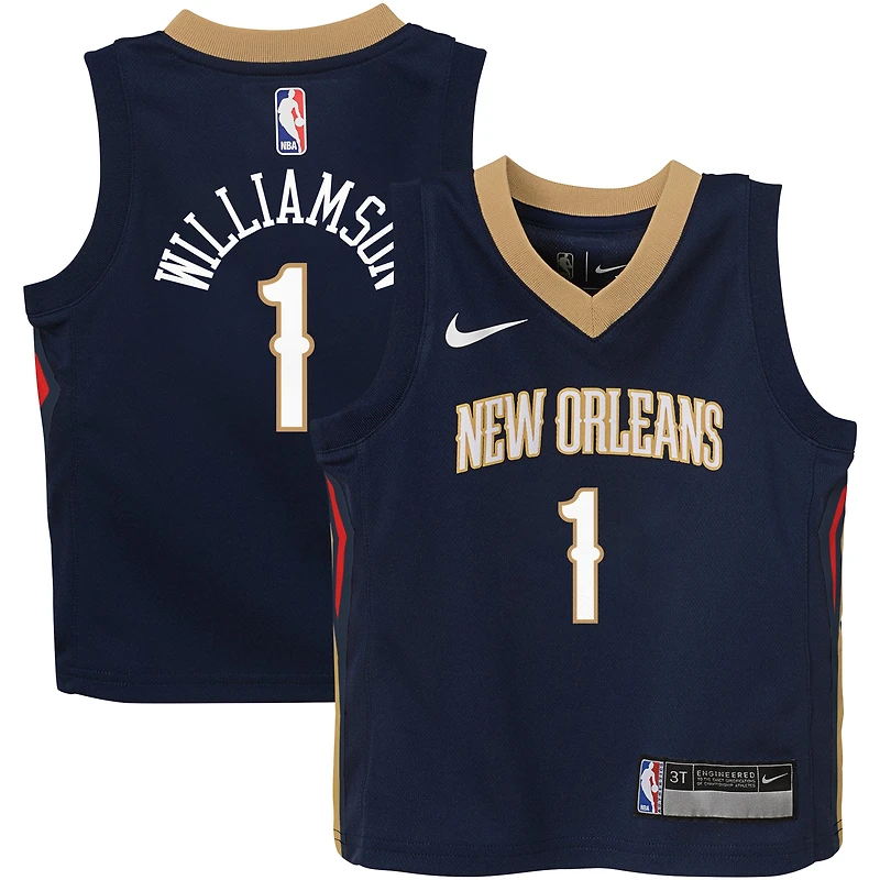 Enfant en bas âge Nike Zion Williamson Navy New Orleans Pelicans Swingman Player Jersey - Icon Edition
