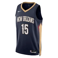 Maillot unisexe Nike Jose Alvarado bleu marine New Orleans Pelicans Swingman - Icon Edition