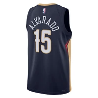 Maillot unisexe Nike Jose Alvarado bleu marine New Orleans Pelicans Swingman - Icon Edition