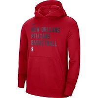 Sweat à capuche unisexe Nike New Orleans Pelicans 2023/24 Spotlight On-Court Practice rouge