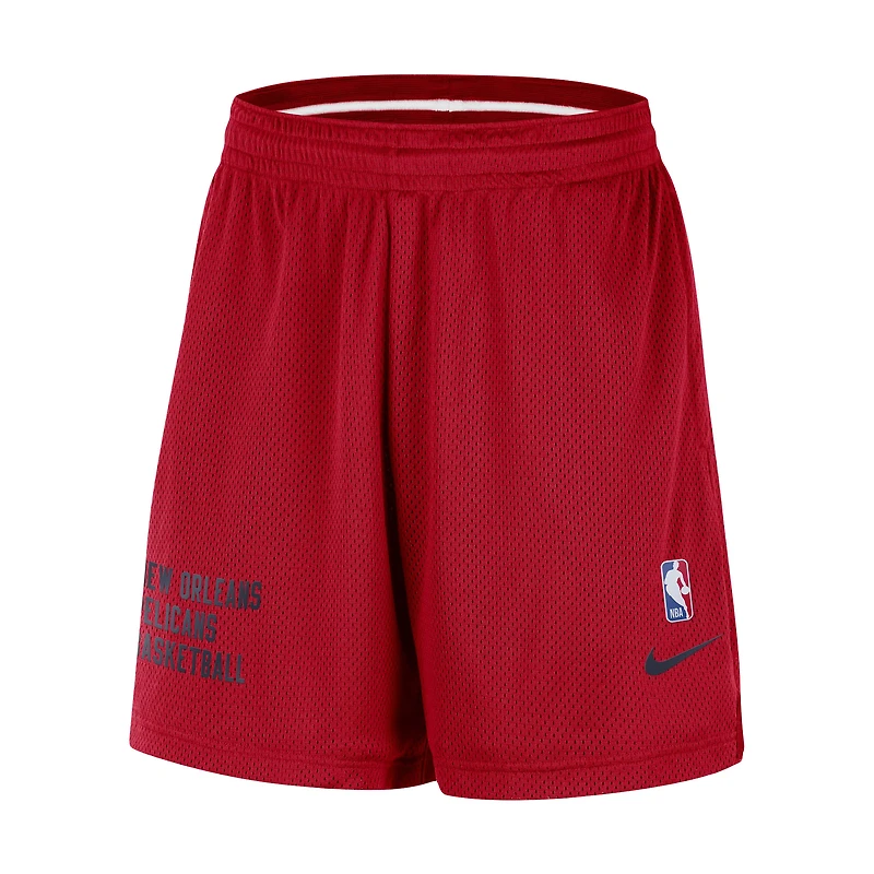 Unisex Nike Red New Orleans Pelicans Warm Up Performance Practice Shorts