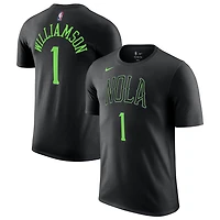 Unisex Nike Zion Williamson Black New Orleans Pelicans 2025/26 City Edition Name & Number T-Shirt