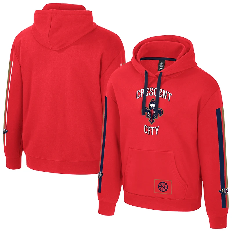 Sweat à capuche unisexe Stadium Essentials rouge New Orleans Pelicans City Star