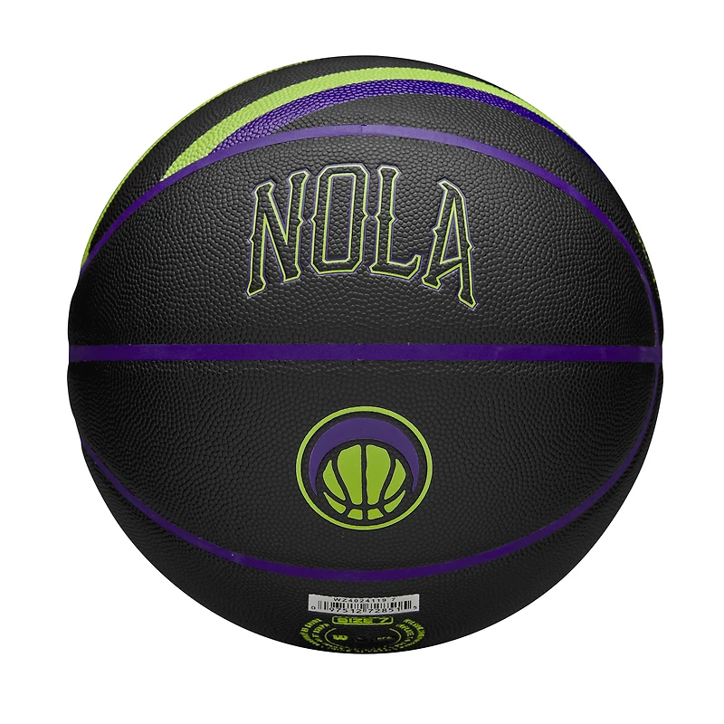Ballon de basket-ball de collection Wilson New Orleans Pelicans 2023/24 City Edition
