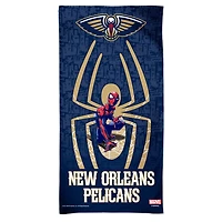 Serviette de plage Spectra WinCraft New Orleans Pelicans NBA x Marvel 30'' x 60''