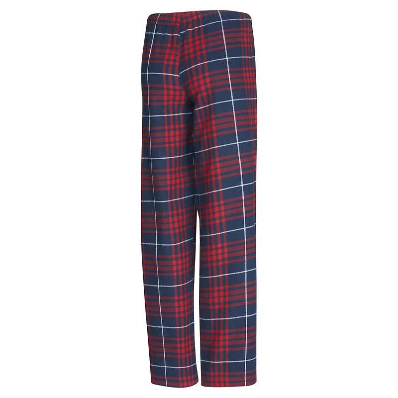 Ensemble de nuit pour femme Concepts Sport bleu marine/rouge New Orleans Pelicans Vector avec haut et pantalon en flanelle