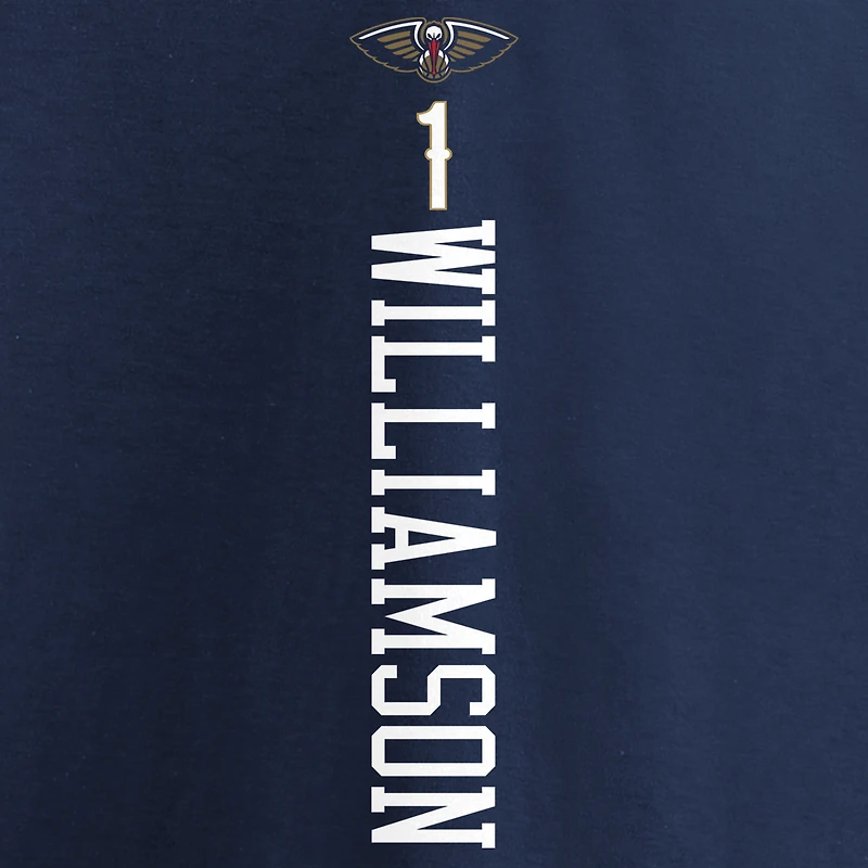 Fanatics pour femmes Zion Williamson Navy New Orleans Pelicans 2019 NBA Draft Playmaker Nom et numéro T-shirt à col en V