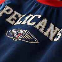 Women's Hype and Vice  Navy New Orleans Pelicans Cropped Basketball Scoop Neck Tank Top