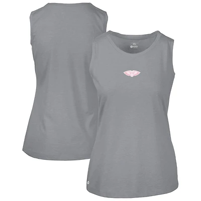 Women's Levelwear  Gray New Orleans Pelicans Mother's Day Macy Core Logo Tank Top