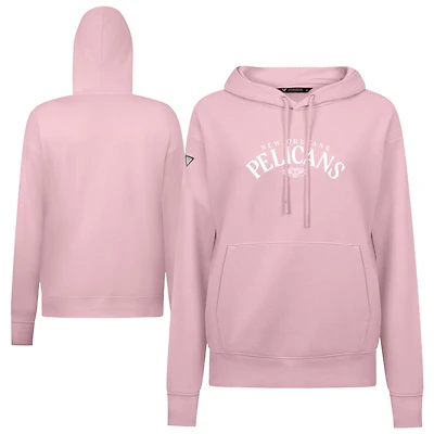 Women's Levelwear Light Pink New Orleans Pelicans Mother's Day Adorn Arched Pullover Hoodie