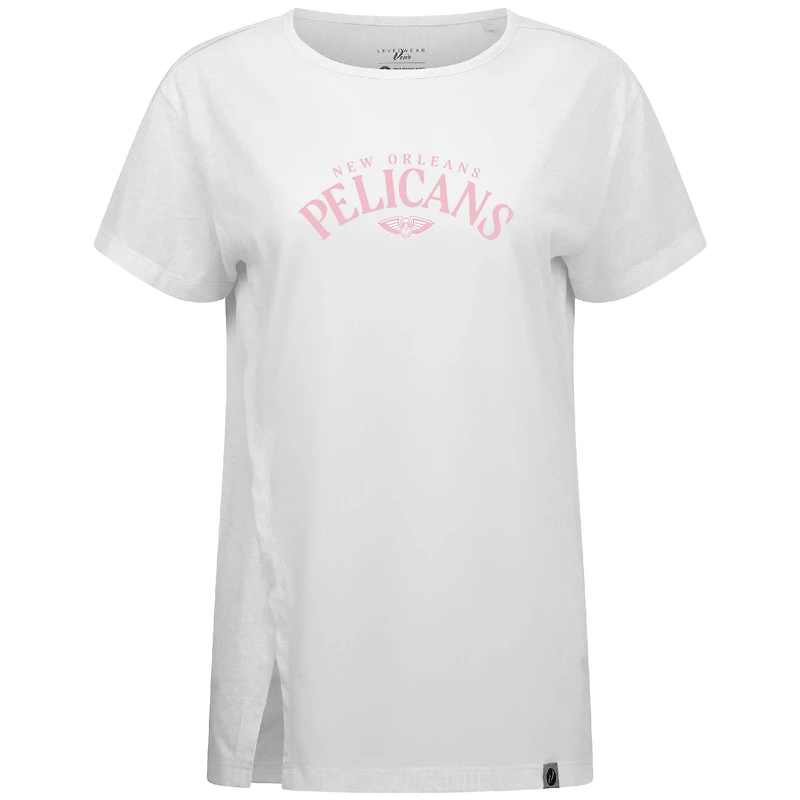 Women's Levelwear White New Orleans Pelicans Mother's Day Influx Arch T-Shirt