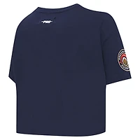Women's Pro Standard Navy New Orleans Pelicans Jewels Boxy Cropped T-Shirt
