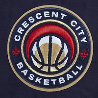 Sweat à capuche court Jewels New Orleans Pelicans Pro Standard pour femme bleu marine