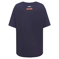 Women's Pro Standard Navy New Orleans Pelicans Script Boyfriend T-Shirt