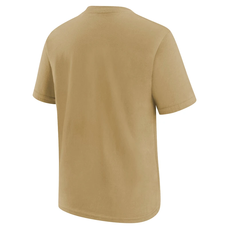 T-shirt Jordan Brand Gold New Orleans Pelicans Essential Jumpman Logo pour enfant